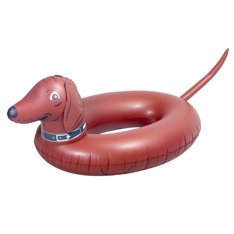 GoFloats Wiener Dog Party Tube Inflatable Raft, Float in Style (for Adults and Kids) - Image 1
